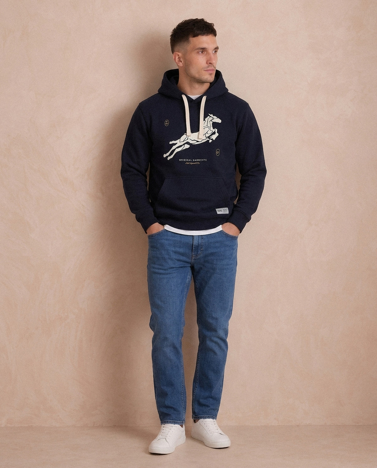 Duks sa kapuljačom Original Garments - Teget