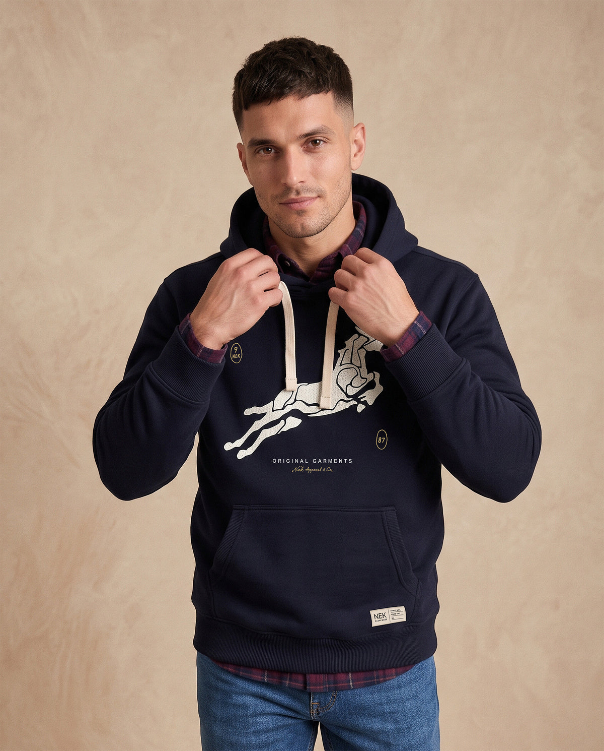 Duks sa kapuljačom Original Garments - Teget