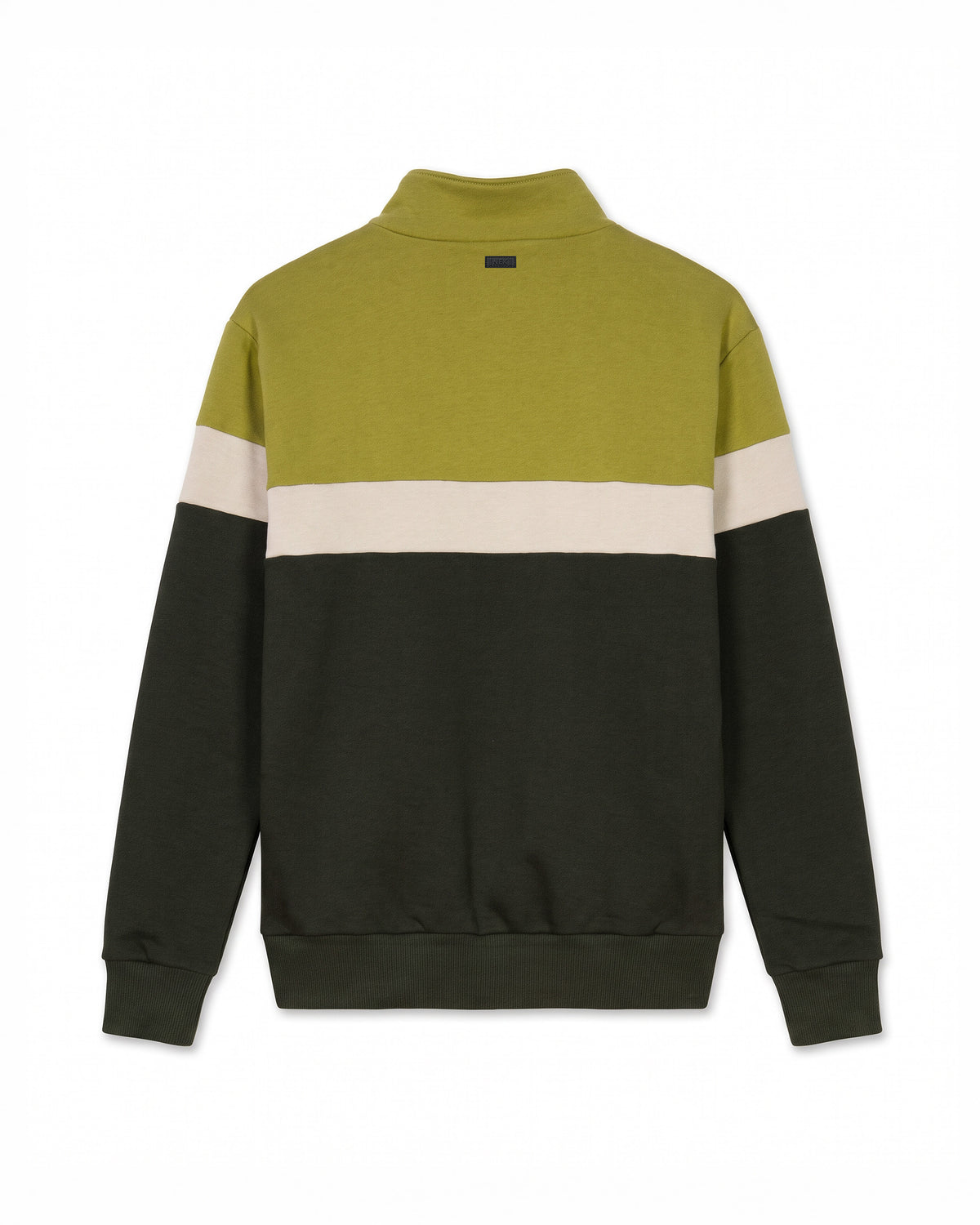Half-zip duks kombinovani - Senf
