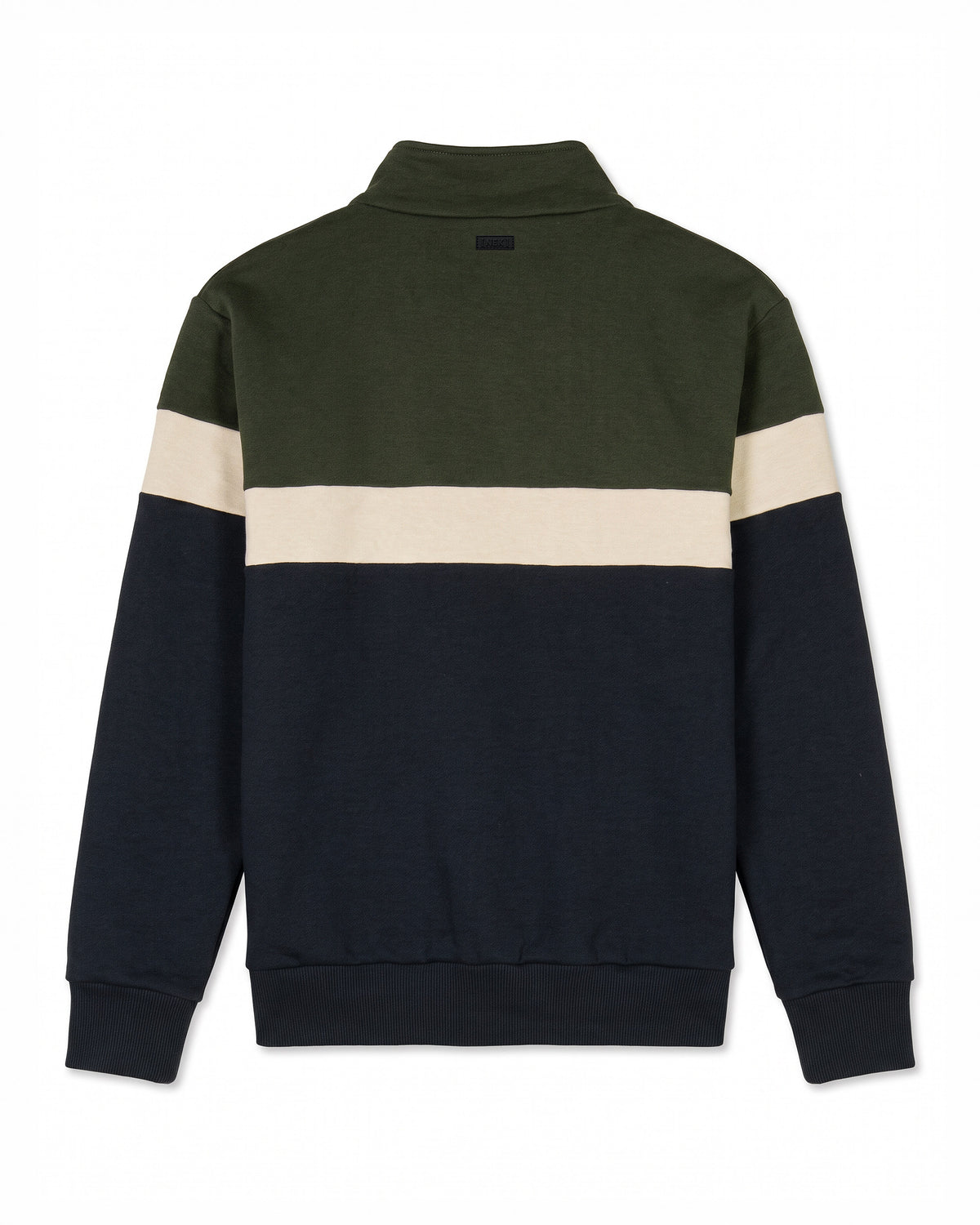 Half-zip duks kombinovani - Tamnozelena