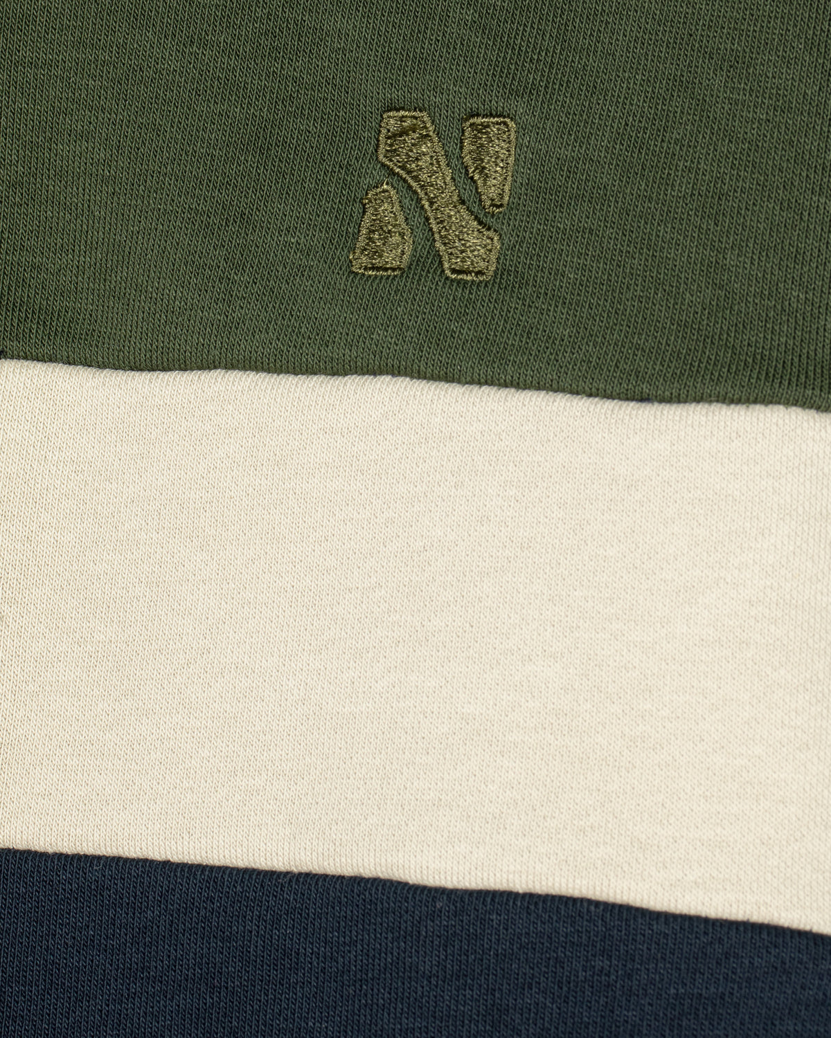 Half-zip duks kombinovani - Tamnozelena