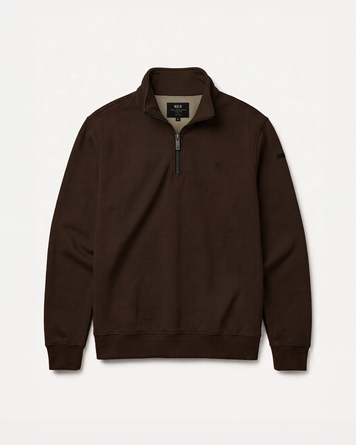 Half-zip duks - Braon, prednja strana | NEK