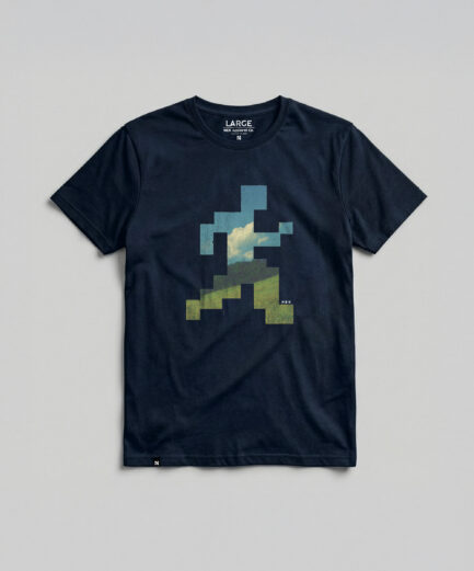 Pixel Run – Denim Blue