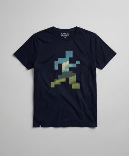 Muška majica Pixel Run teget - NEK brend, regular fit, kratkih rukava