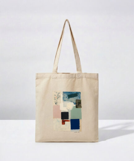 Blue Abstract – Beige